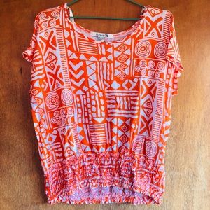 Aztec Print Blouse